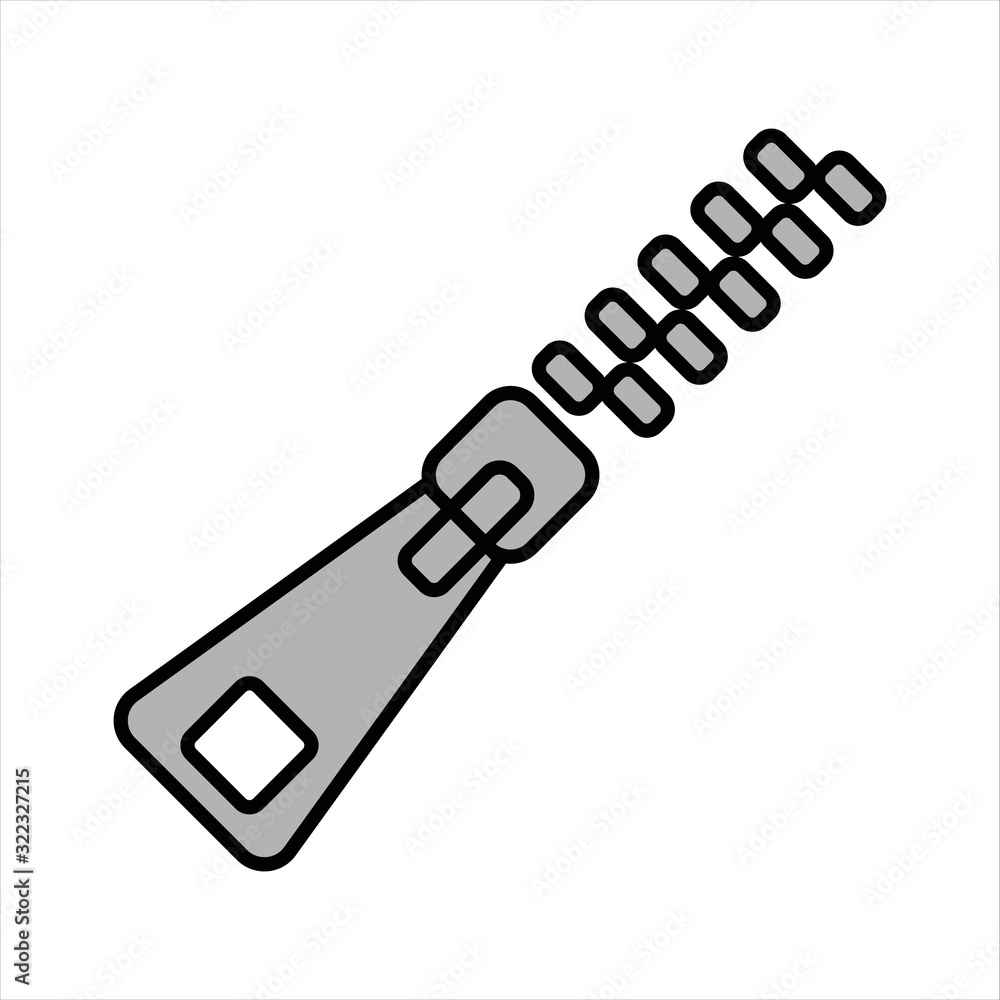 needlework tool flat icon zipper needlework tool flat icon zipper