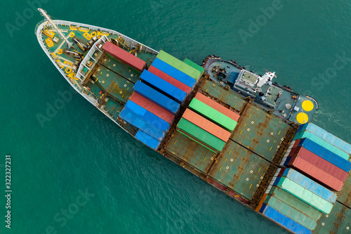 shipping cargo container service business transportation import export International by the sea