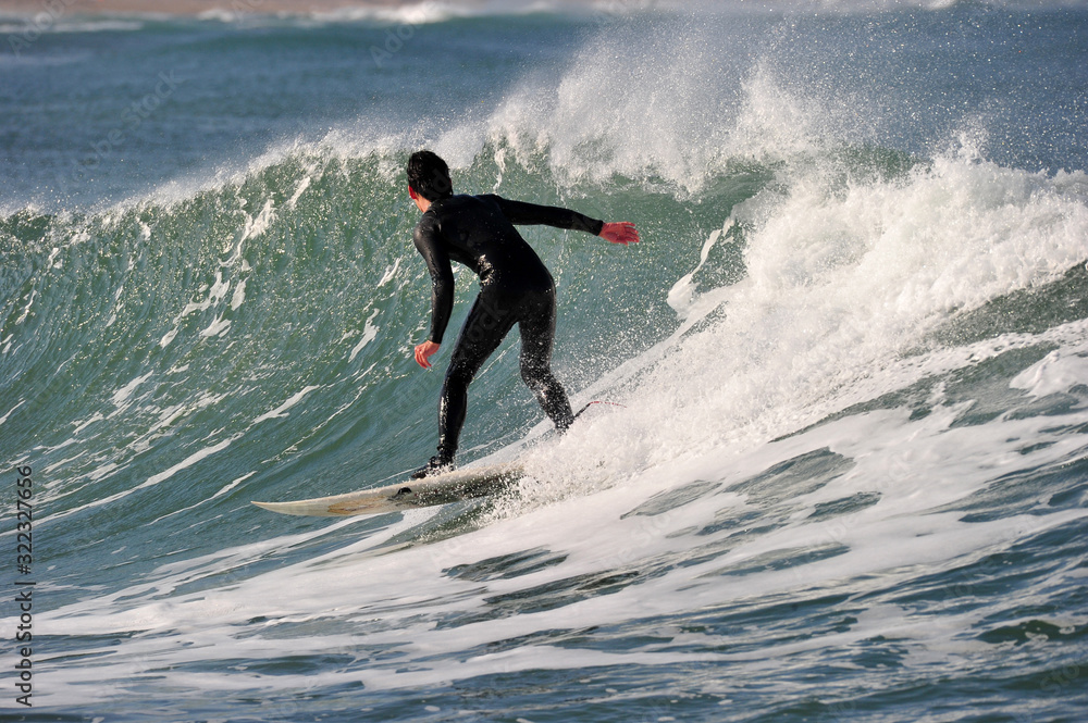 Koreans Enjoy Surfing on Feb. 9, 2020 at the Yonghan-ri Beach in Heunghae-eup, Pohansi, South Korea.