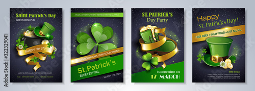 Canvas Print Patrick's Day party flyer