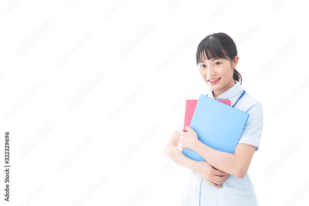 笑顔の若い看護師 笑顔の若い看護師