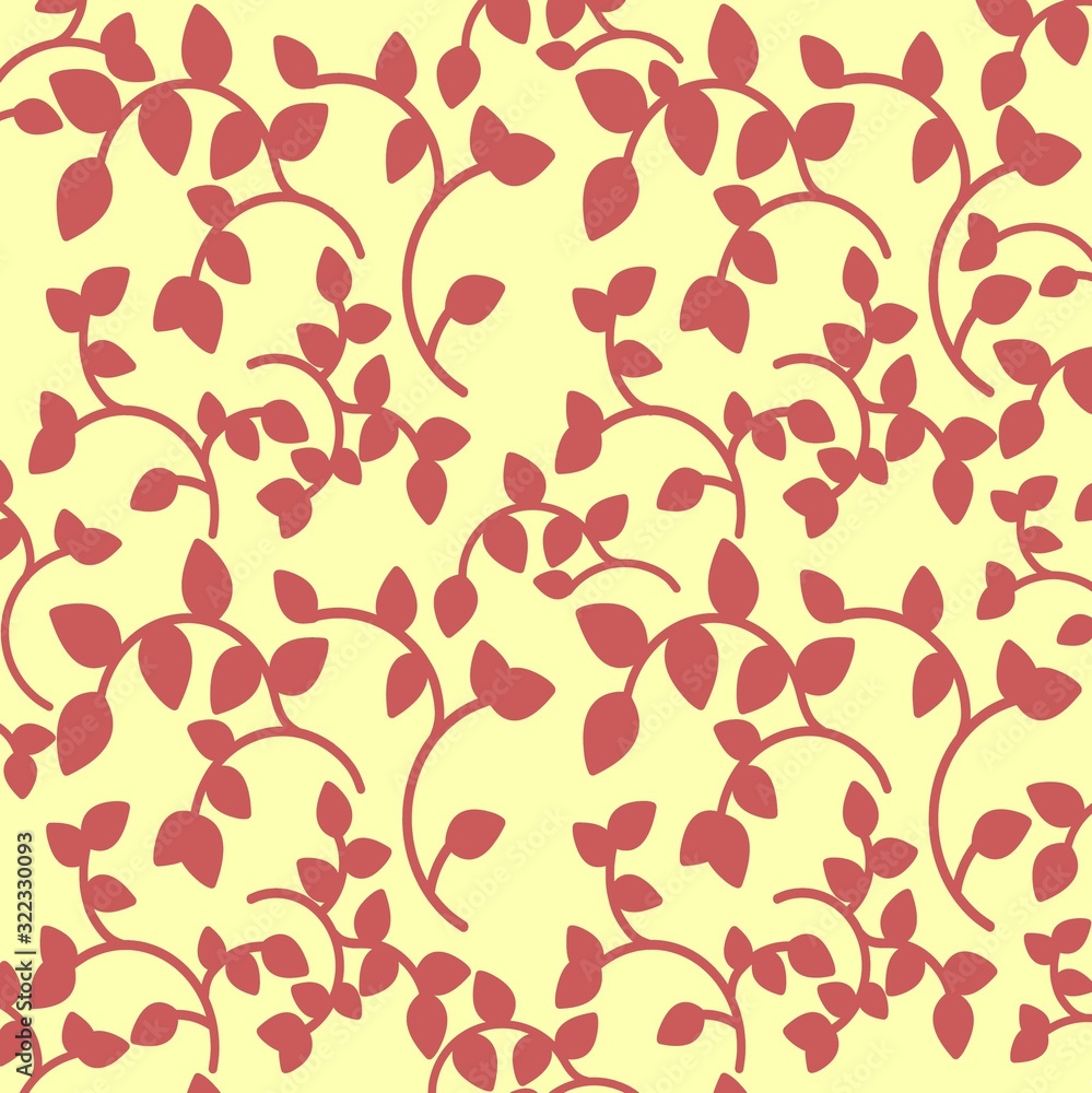 seamless pattern with red leaves seamless pattern with red leaves
