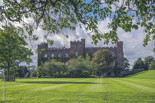 The view of Scone Palace in Scotlant