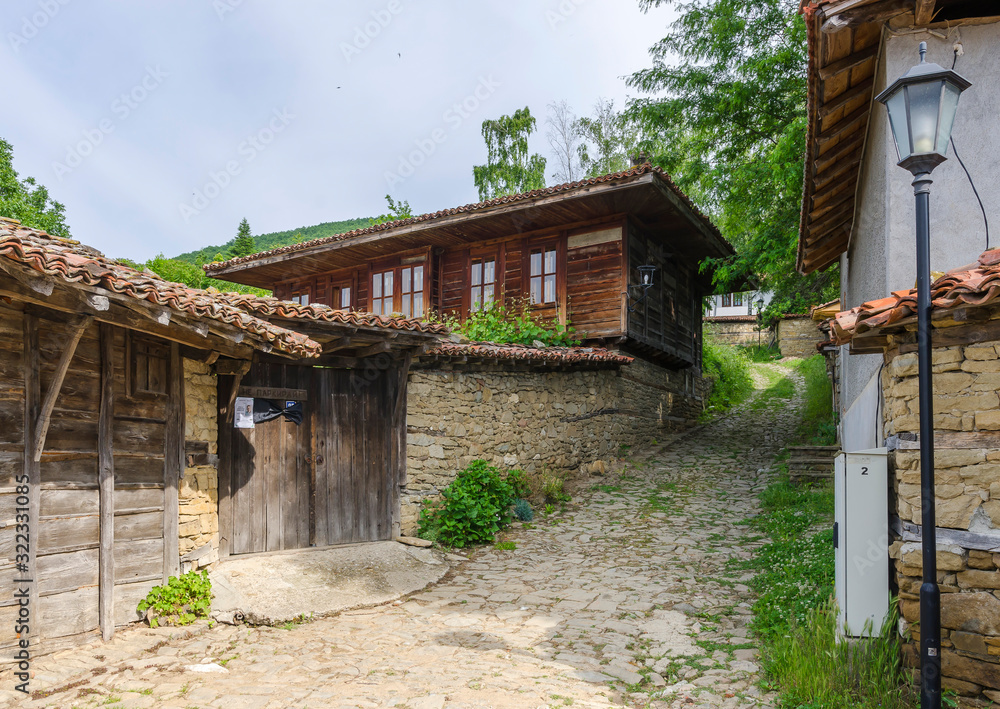 Historic wooden houses from the 19th century in village of Zheravna, Bulgaria Historic wooden houses from the 19th century in village of Zheravna, Bulgaria