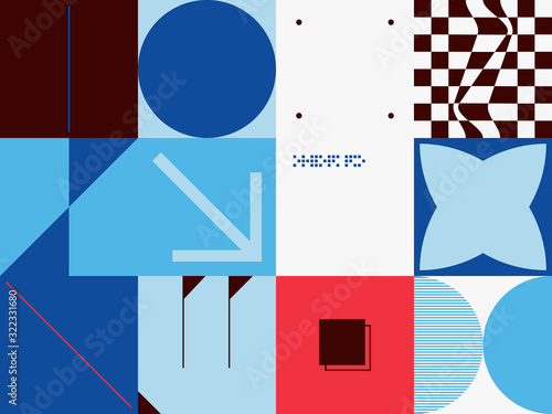 Techno Abstract Vector Pattern Design