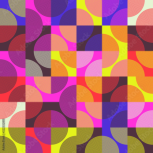 Circular Abstract Vector Pattern Design