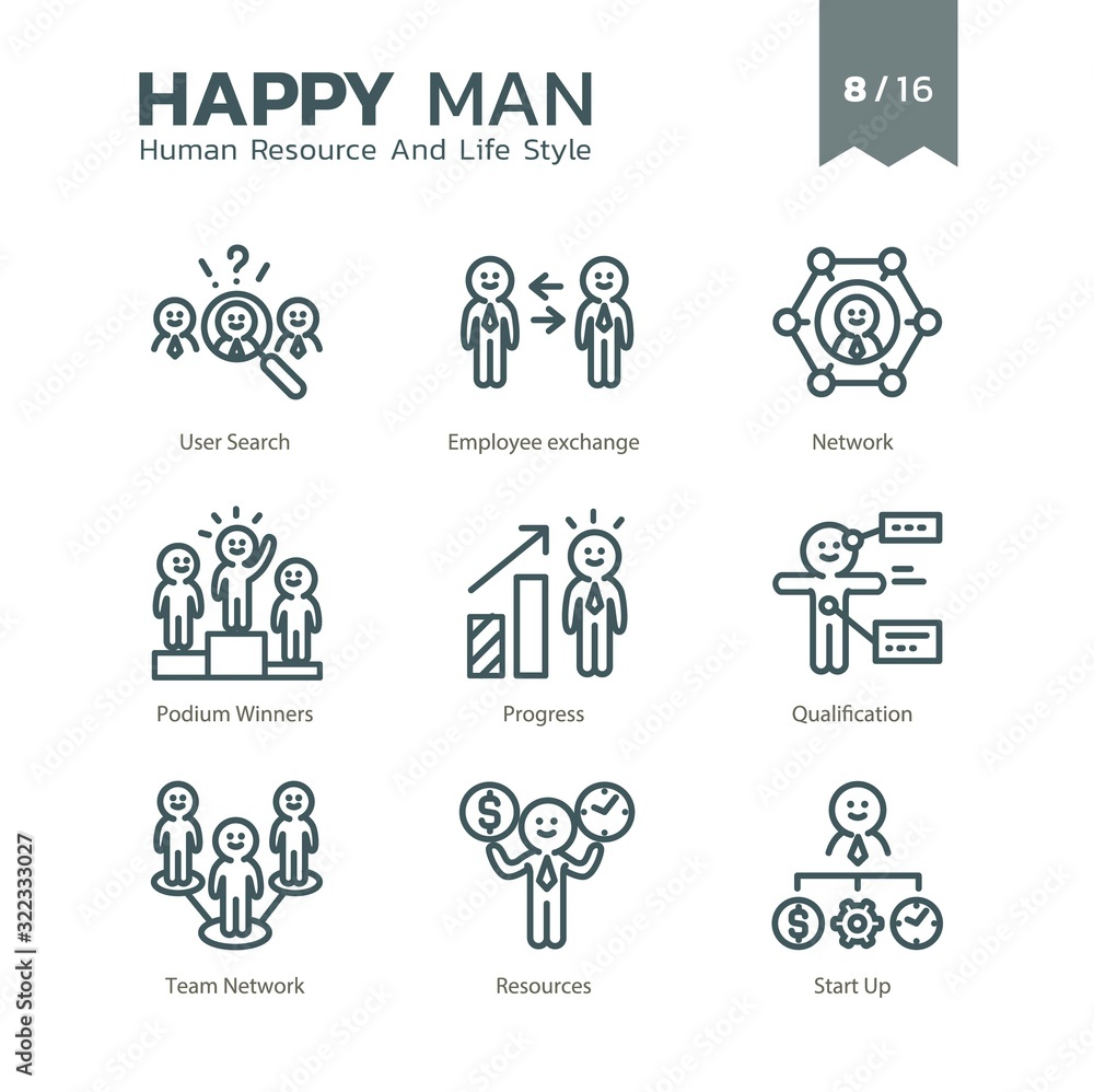 Happy Man - Human Resource And Lifestyle 8/16