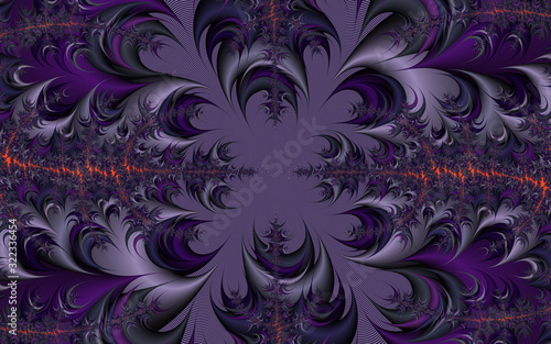 Purple violet abstract floral background
