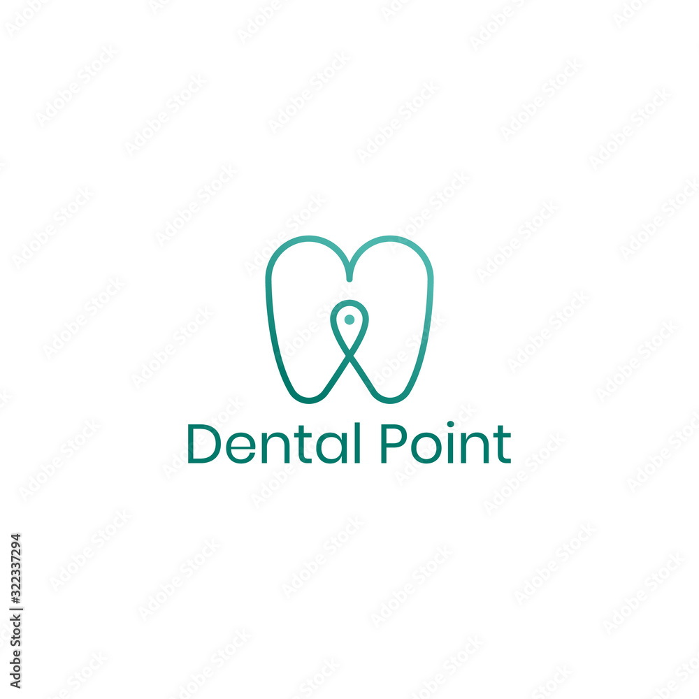 dental point logo design template