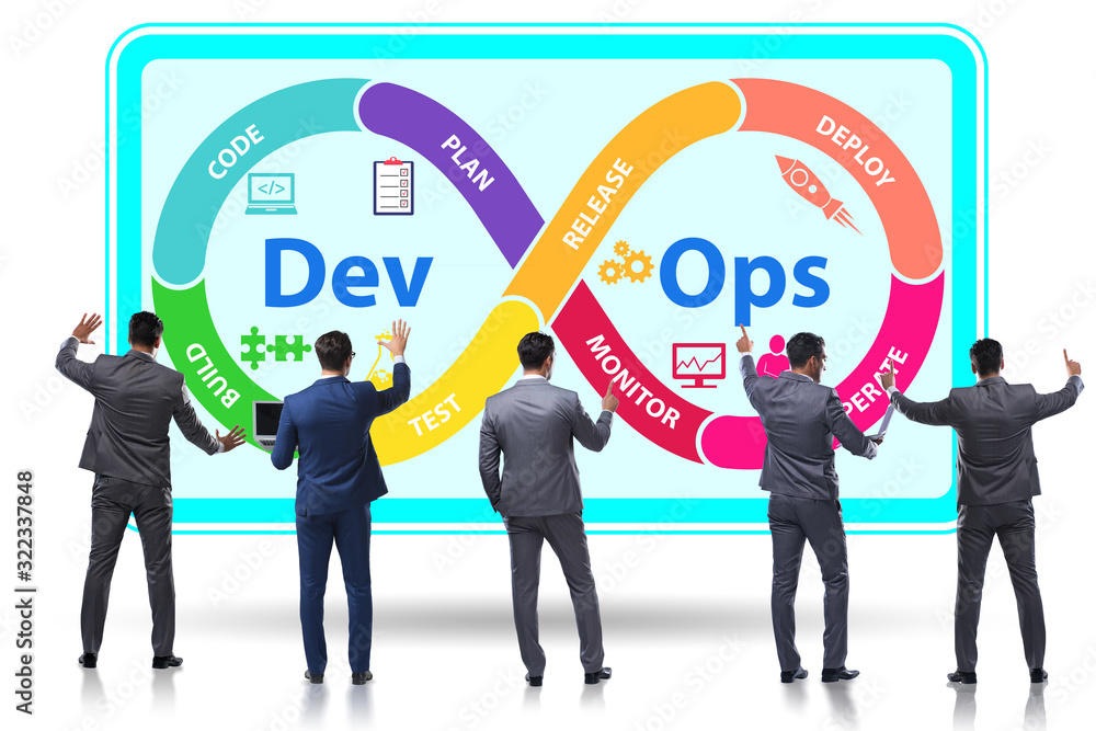 DevOps software development IT concept DevOps software development IT concept