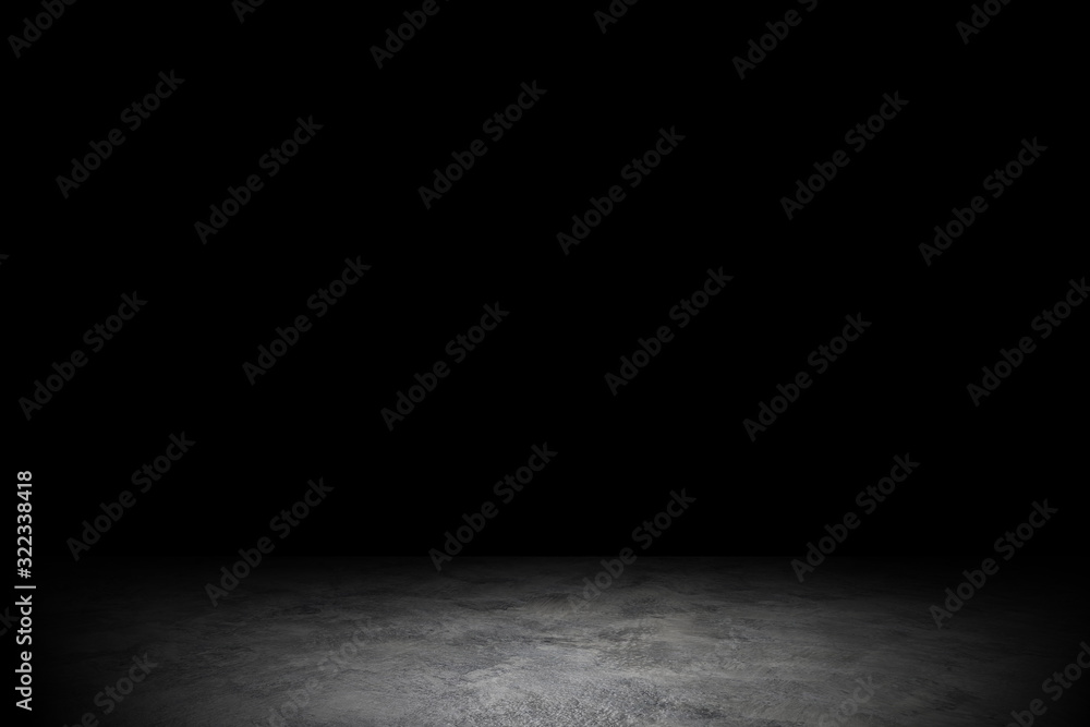 Fototapeta Room cement floor for interior decoration, used as background for display products.