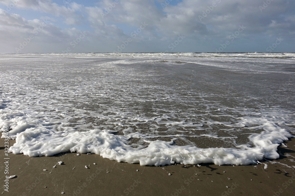 Netherlands. Storm along the coast of Scheveningen. Netherlands. Storm along the coast of Scheveningen.