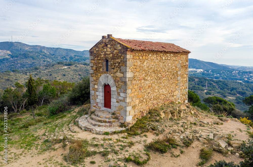 Fototapeta premium Hermitage Sant Onofre Badalona Barcelona Spain