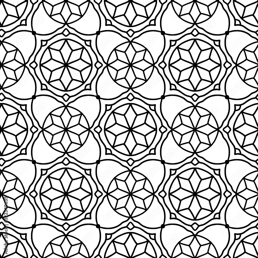 Arabic geometric tile pattern design.