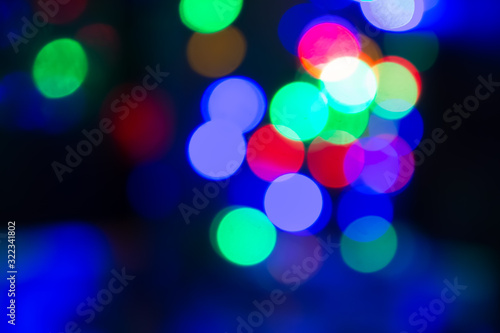 abstract christmas lights background