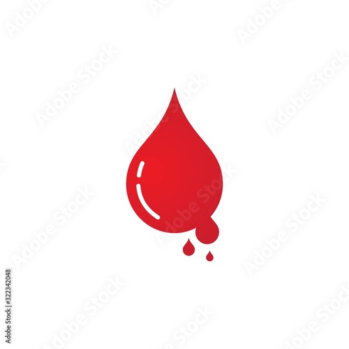 Blood logo icon vector