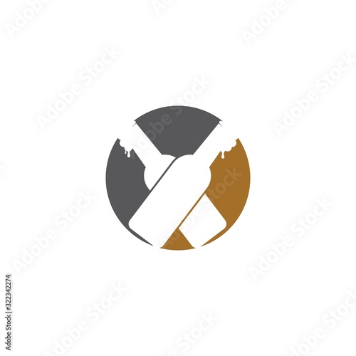 Beer logo design template