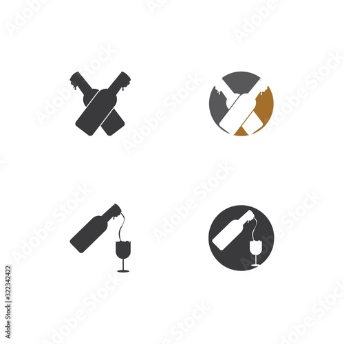 Beer logo design template