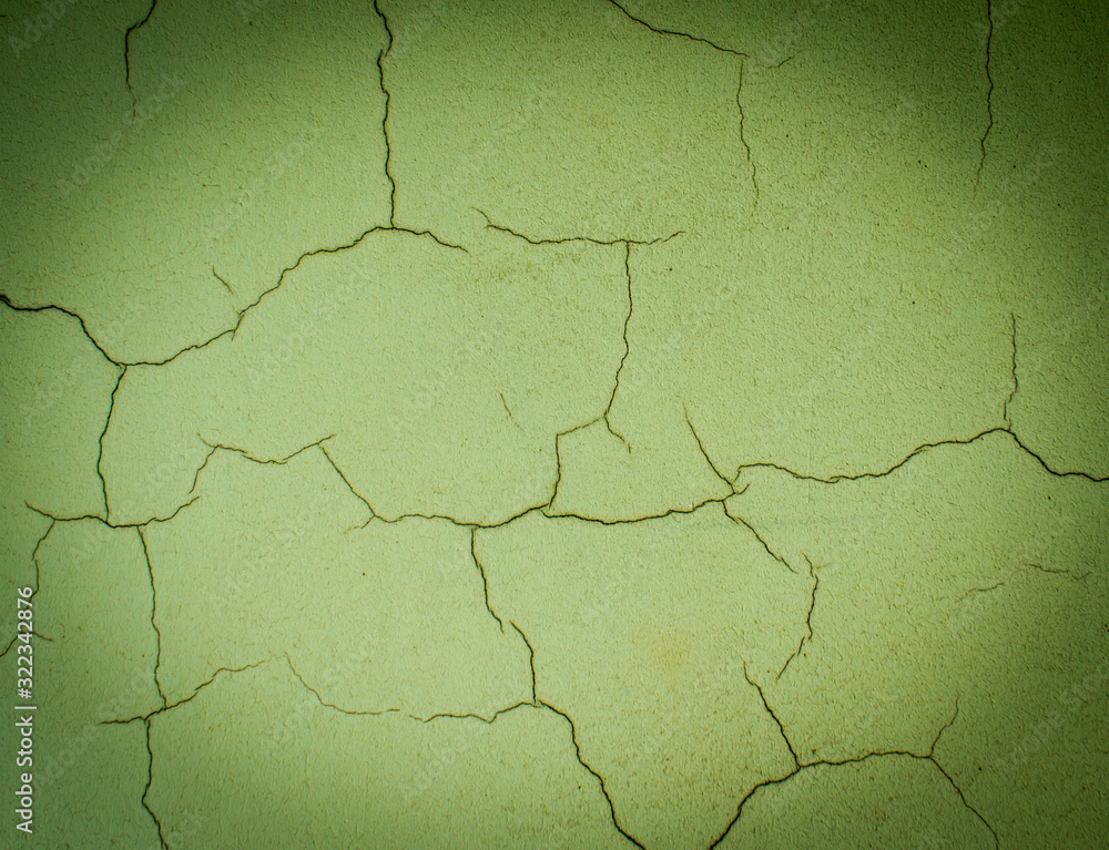 cracks on the wall as background