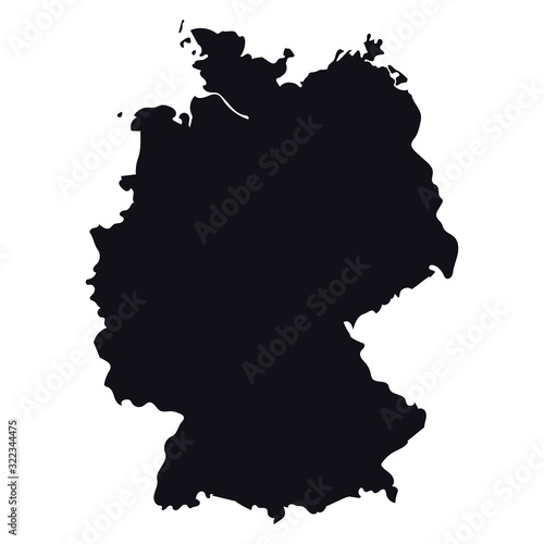 High detailed vector map - Germany