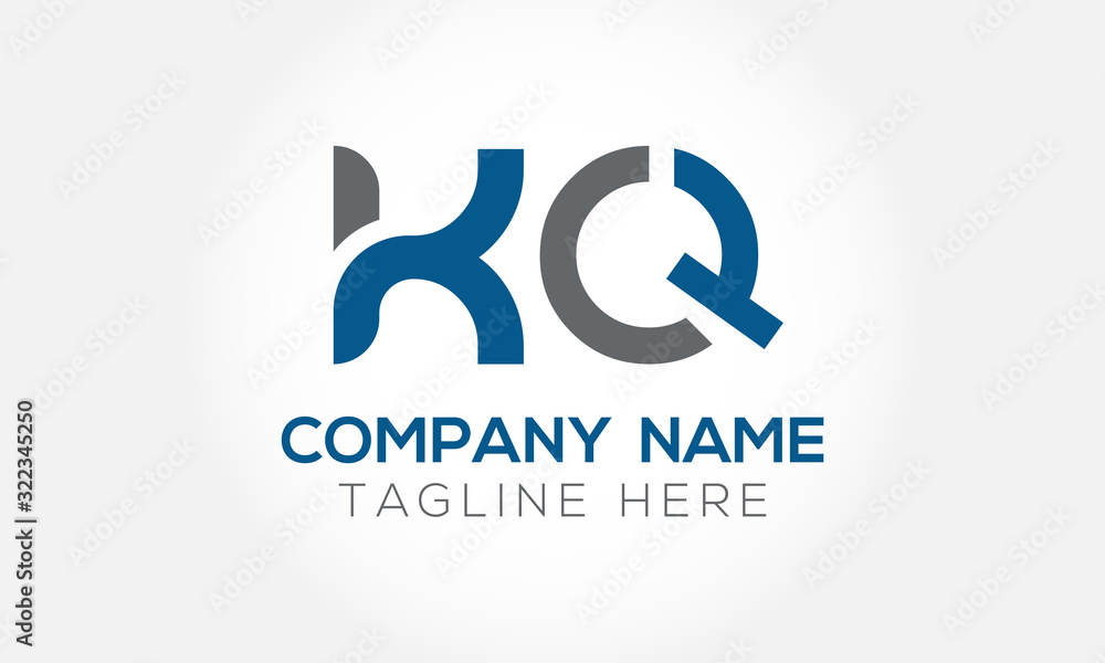 Initial Linked Letter KQ Logo Design vector Template. Creative Abstract KQ Logo Design Vector Illustration Initial Linked Letter KQ Logo Design vector Template. Creative Abstract KQ Logo Design Vector Illustration
