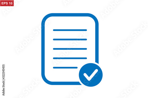 Pictograph of checklist icon vector 