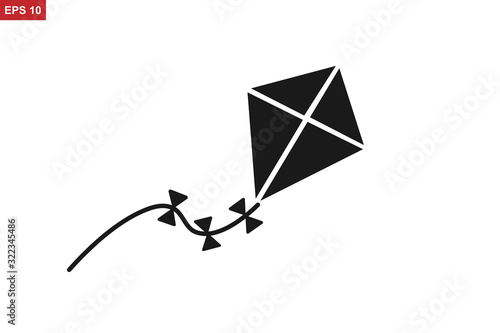 Kite Icon, Flying Kite icon