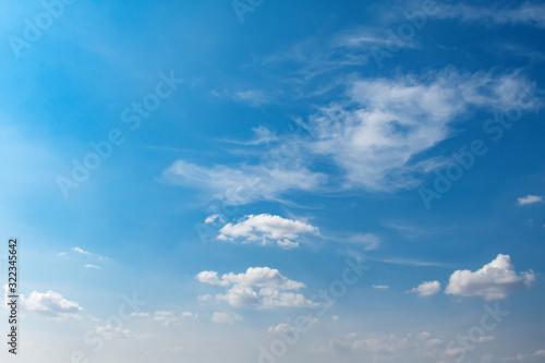 beuatiful blue sky with white cloud background