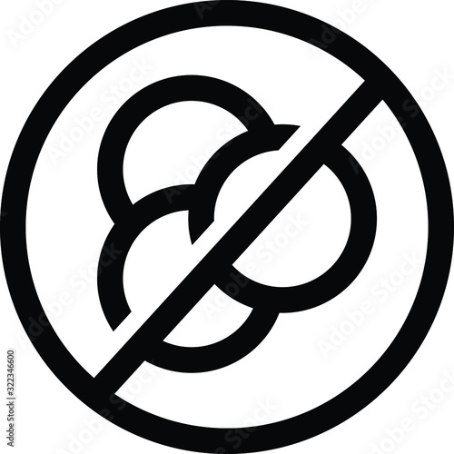 Trans fat icon, vector illustration