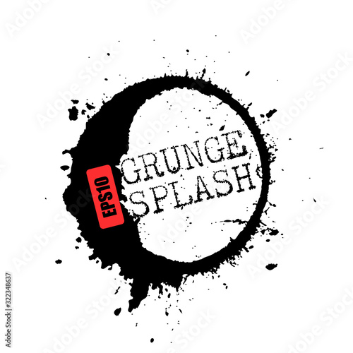 Grunge splash vector design element