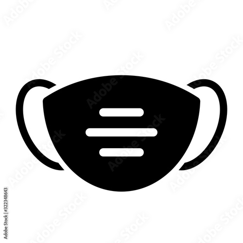 Face mask vector icon