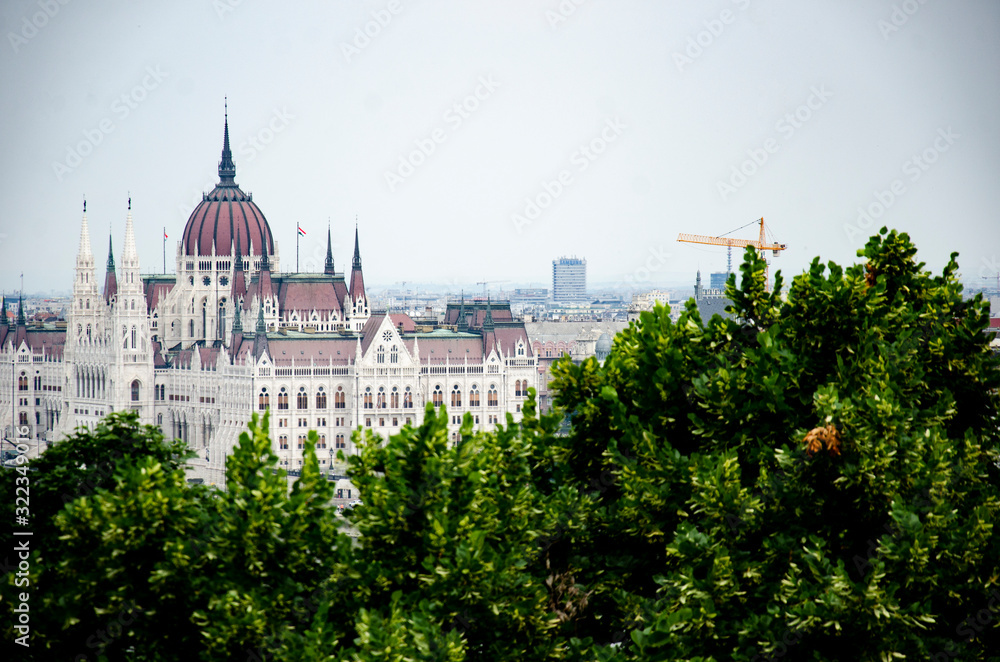 Obraz premium Views of the city of Budapest