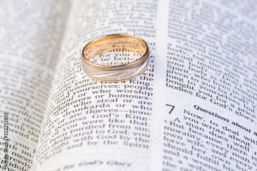 RING ON the Bible
