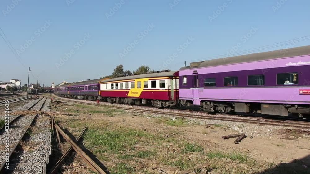 Passenger Train at Chiangmai Railway Station, End of North routh railway of thailand. Passenger Train at Chiangmai Railway Station, End of North routh railway of thailand.