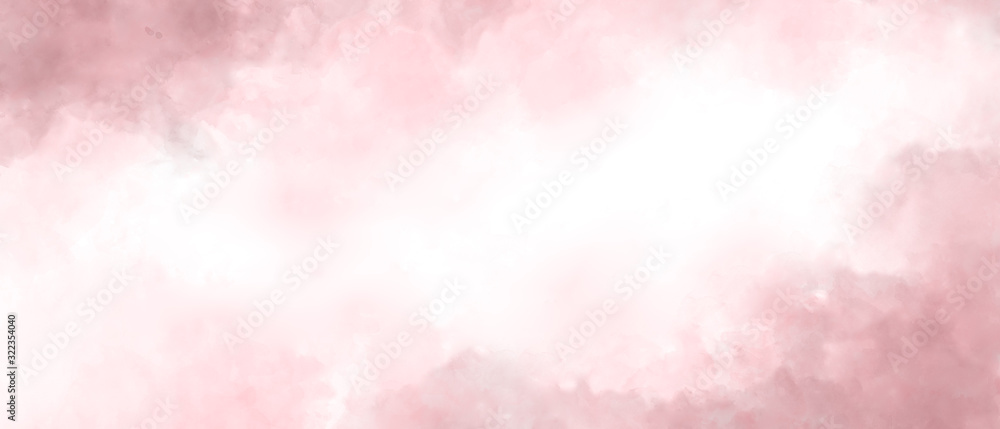 Naklejka Pink color abstract watercolor background