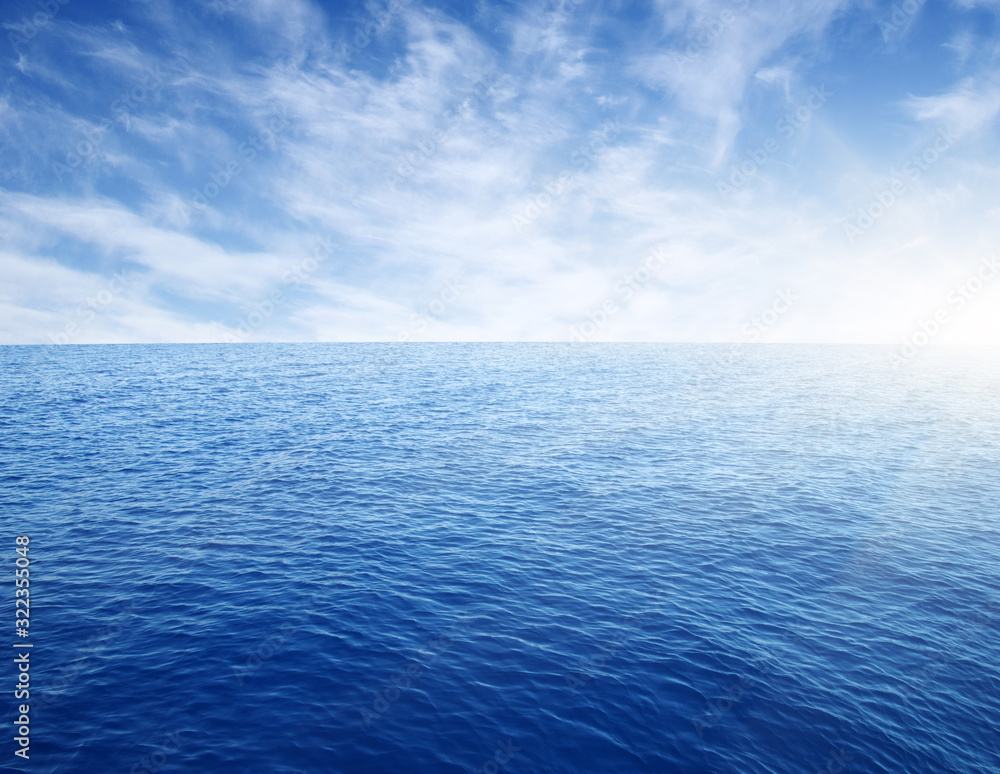 Obraz premium Blue sea water surface