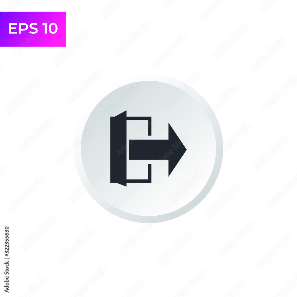 Emergency exit icon template color editable. exit symbol logo vector sign isolated on white background illustration for graphic and web design. Emergency exit icon template color editable. exit symbol logo vector sign isolated on white background illustration for graphic and web design.