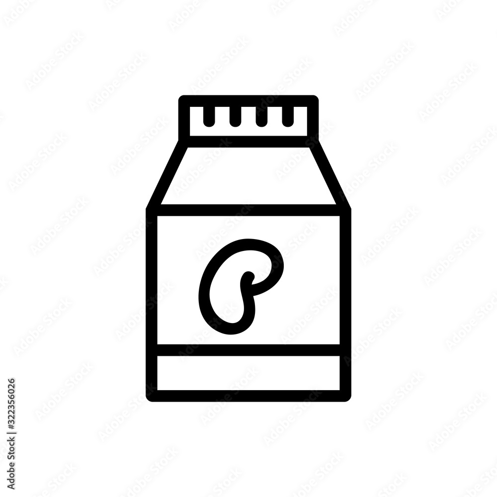 Nut butter icon vector. Thin line sign. Isolated contour symbol illustration Nut butter icon vector. Thin line sign. Isolated contour symbol illustration