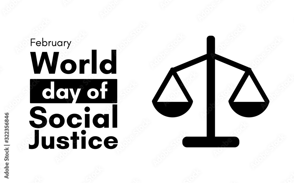 World day of Social Justice in February. Vector illustration stamp. World day of Social Justice in February. Vector illustration stamp.