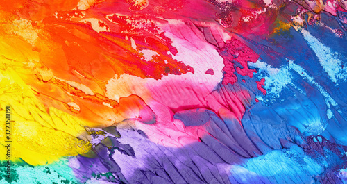 Fototapeta Naklejka Na Ścianę i Meble -  Abstract acrylic and watercolor smear blot painting. Color texture background.