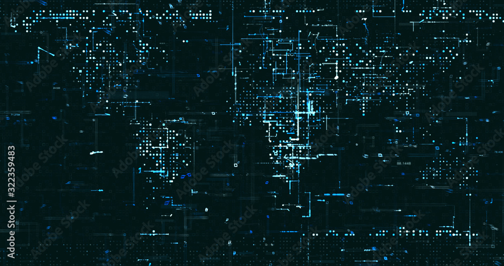 Abstract digital network data background, 3D rendering Abstract digital network data background, 3D rendering