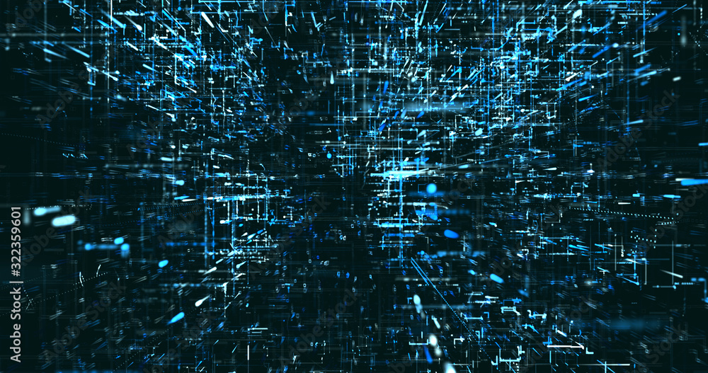 Abstract digital network data background, 3D rendering Abstract digital network data background, 3D rendering