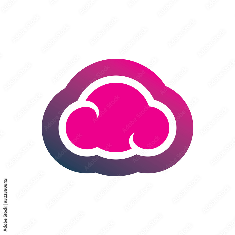 pink blue purple color cloud art cartoon line logo design pink blue purple color cloud art cartoon line logo design