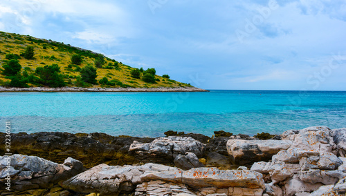 Mediterranean sea and blue sky