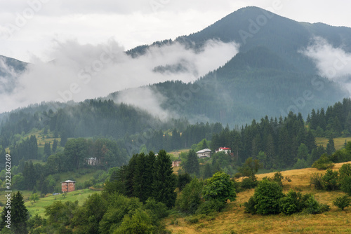 Beautiful village in Bulgaria in the Rhodope Mountains.