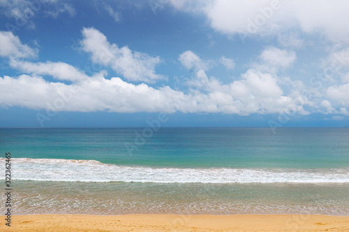 Fototapeta Naklejka Na Ścianę i Meble -  Seascape and blue Sky background.