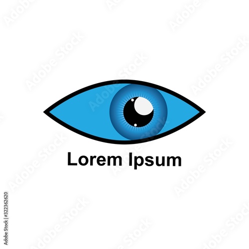 eye care logo icon design template