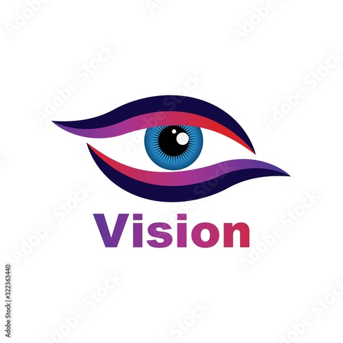 eye care logo icon design template
