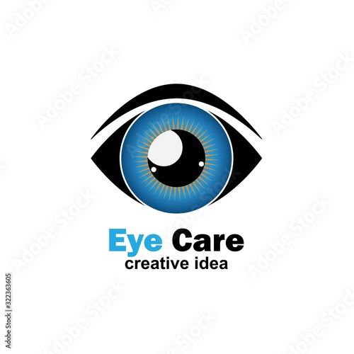 eye care logo icon design template