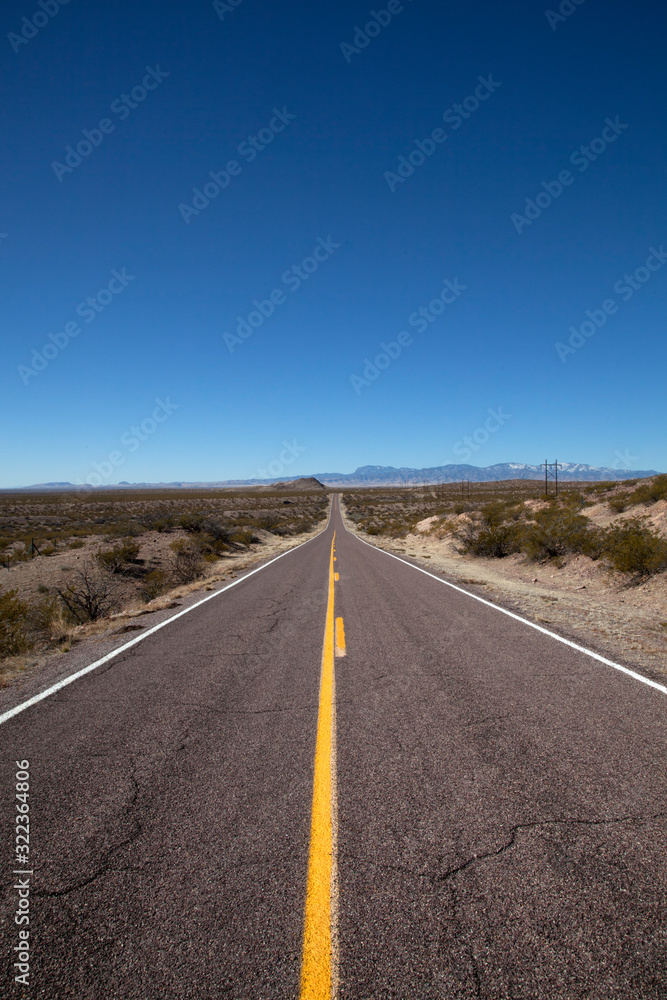 Naklejka premium Two Lane Road